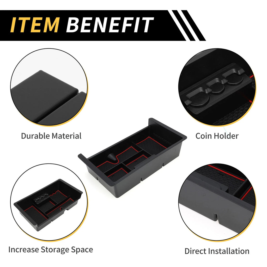 Center Console Organizer Insert Tray for Chevy Silverado 1500, GMC (2019–2023)