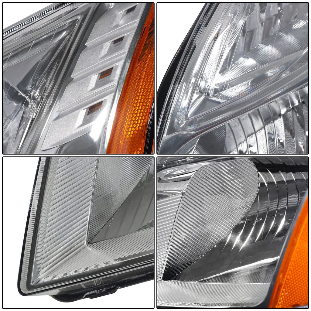 Headlight Assembly Chrome Left for Nissan Sentra (2010–2012)
