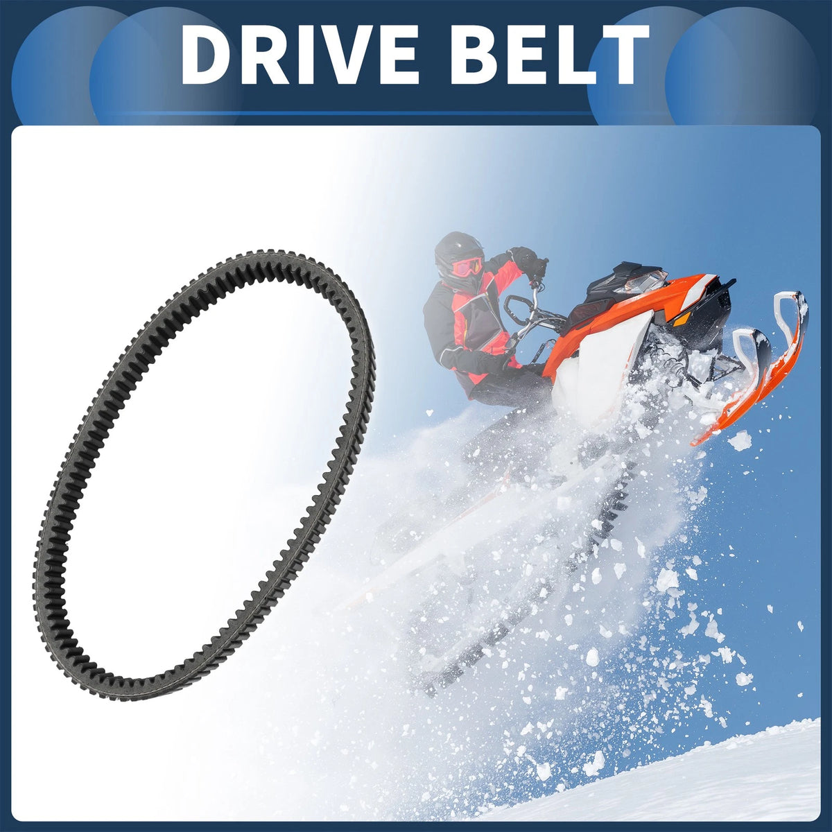 Drive Belt V-Belt No. 417300571 for Ski-Doo 850 E-TEC (2017–2024)