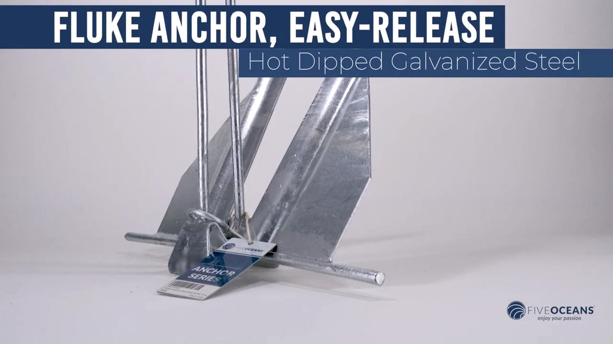 12 Lb Fluke Boat Anchor for Slip-Ring Hot Dipped Galvanized Steel