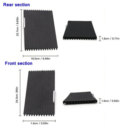 2Pcs Center Console Storage Lid Roller Cover for BMW X5 X6 (2007–2014)