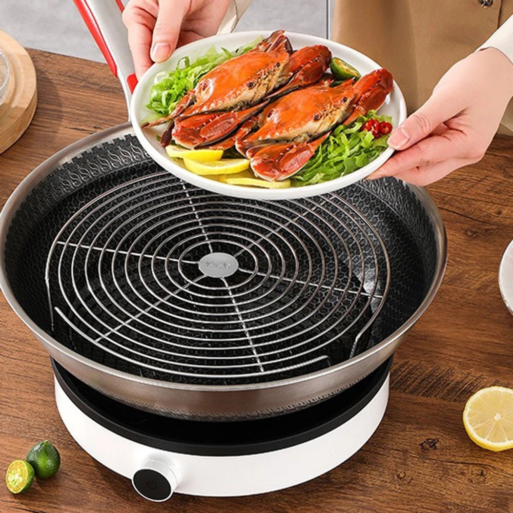Stainless Steel Steamer Rack for Easy Maintenance
