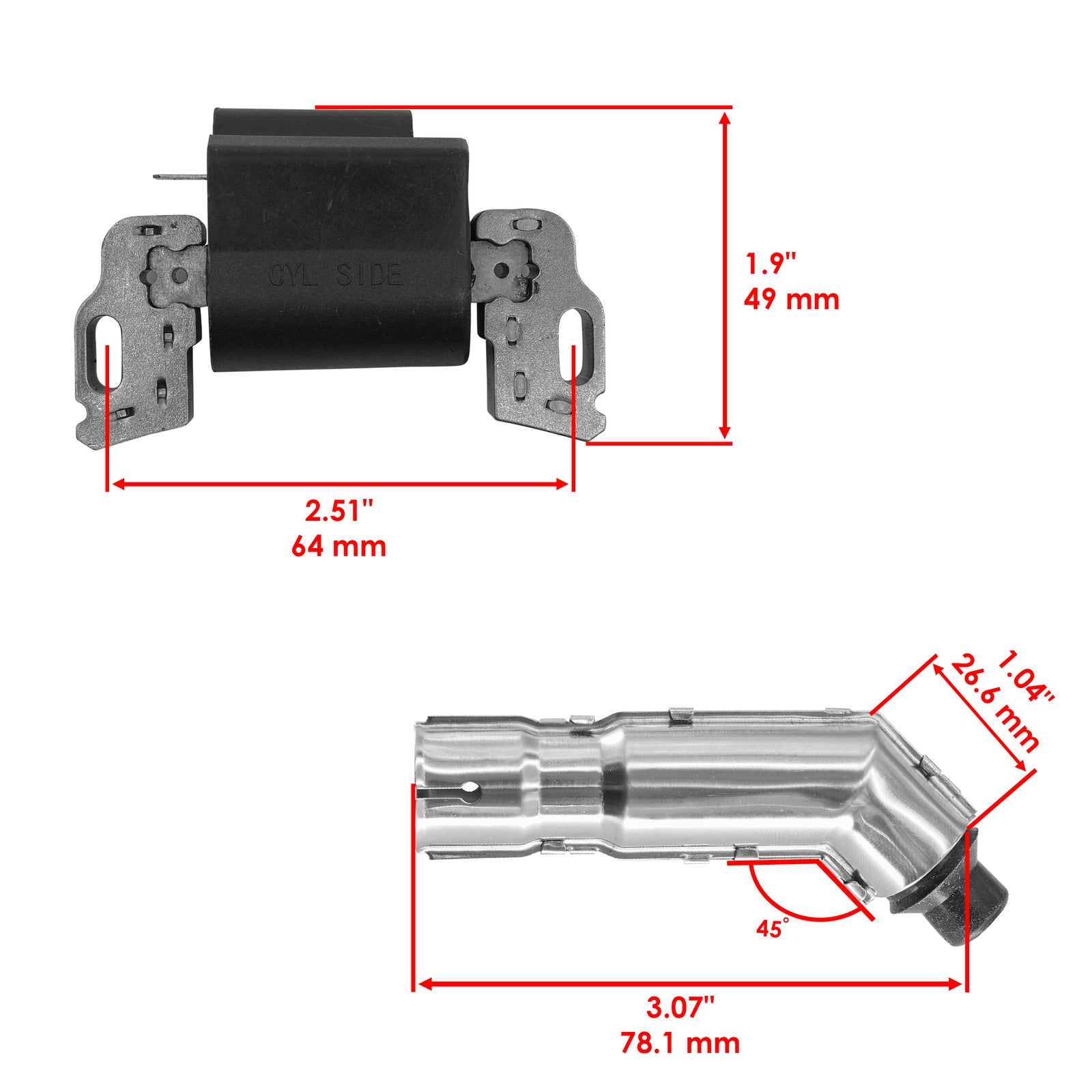 Ignition Coil Replacement for John Deere S100 S110 X105 X106 X107 (2006–2021)