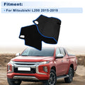 Dash Cover for Mitsubishi L200 (2015–2019) Polyester Black Blue Edge Set
