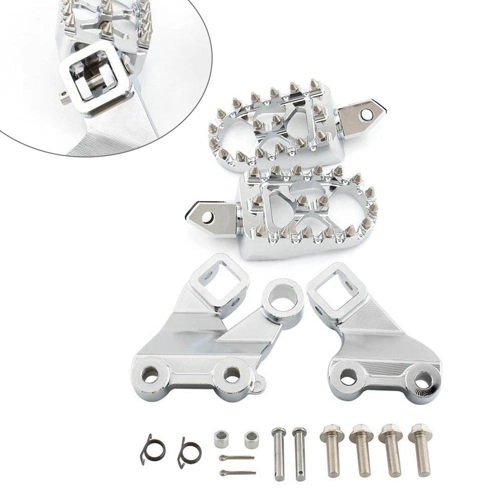 Chrome Front Footrest Pegs Mount Bracket for Yamaha Vmax 1200 (1985–2007)