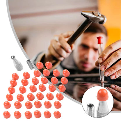 48-Piece Dent Repair Kit for Automotive Use (Dustproof, Red)