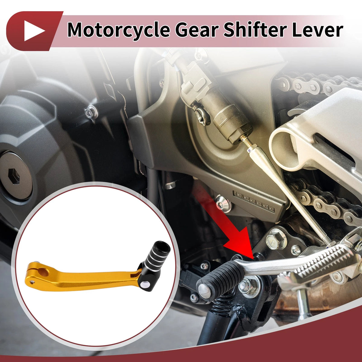 Gear Shifter Lever for Honda CRF150F (2003–2023) Gold Black Silver