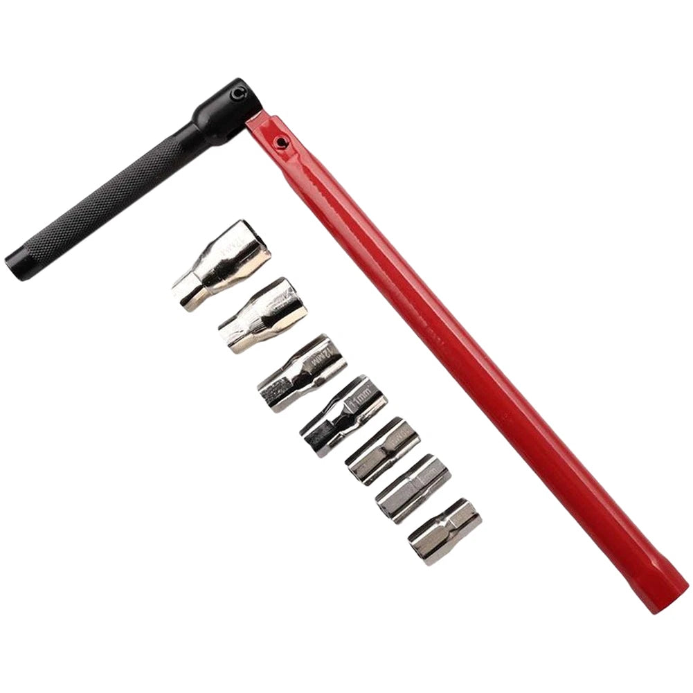 8-Piece Socket Wrench Set 8-17mm for Automotive Tools