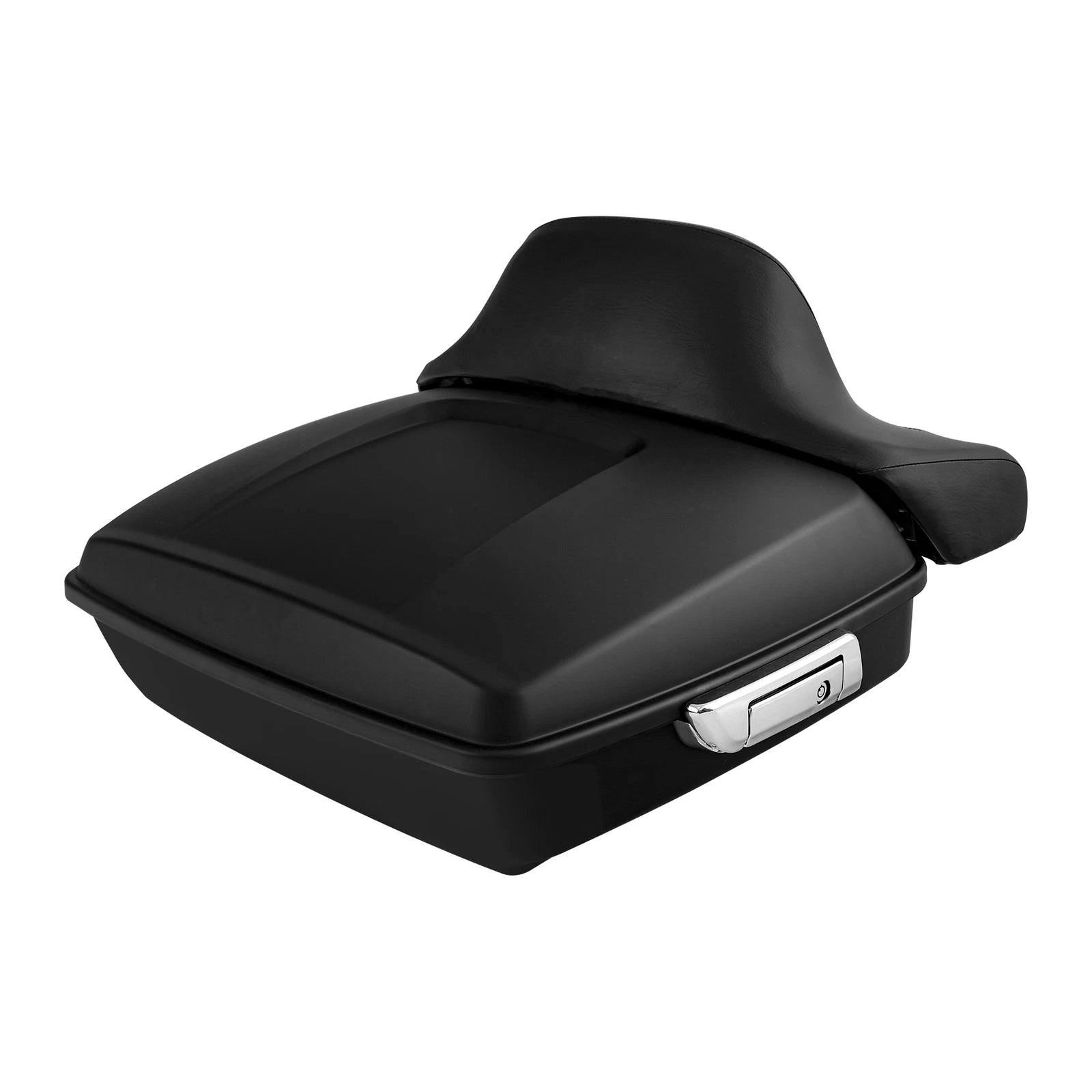 Matte Chopped Trunk Backrest Pad Mount Rack for Harley Electra Glide (2009–2013)