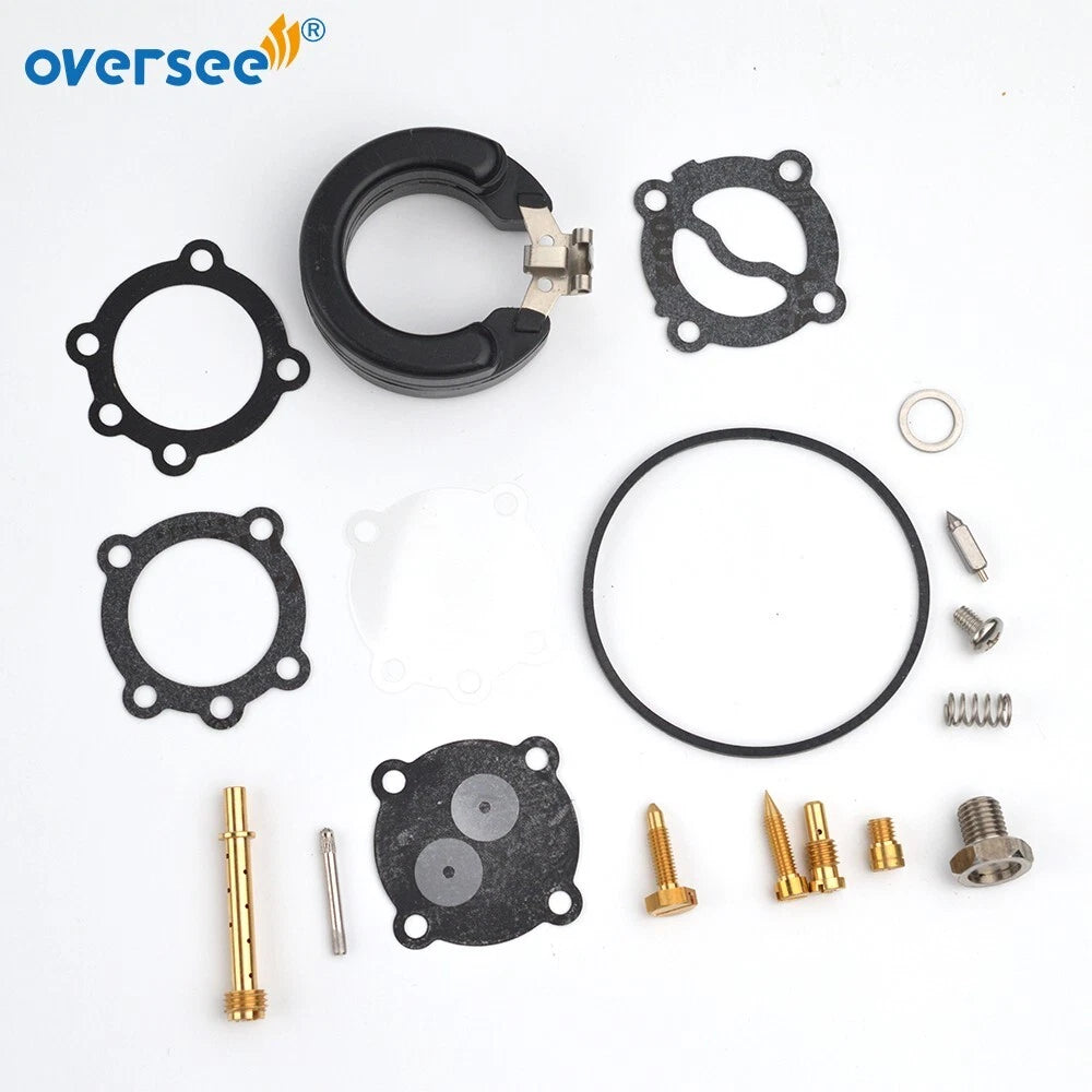 Carburetor Repair Kit for Suzuki DT9.9 15HP Outboard (13200-93912, 15170-93911)