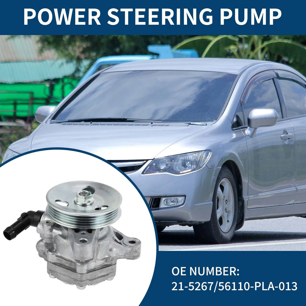 Power Steering Pump Replacement for Honda Civic 1.7L L4 (2001–2005) 1pc