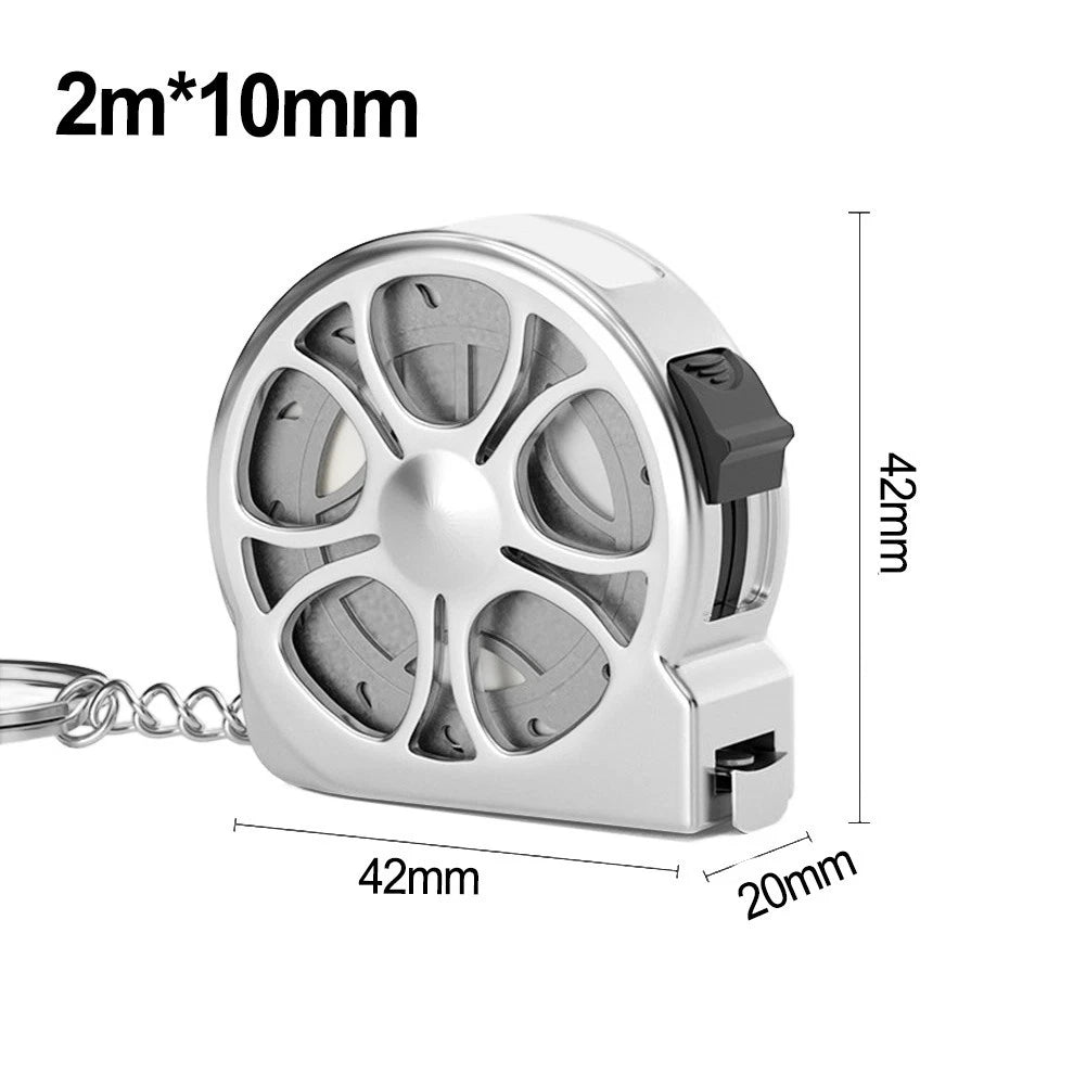 2 Meter Stainless Steel Retractable Tape Measure Metric Ruler