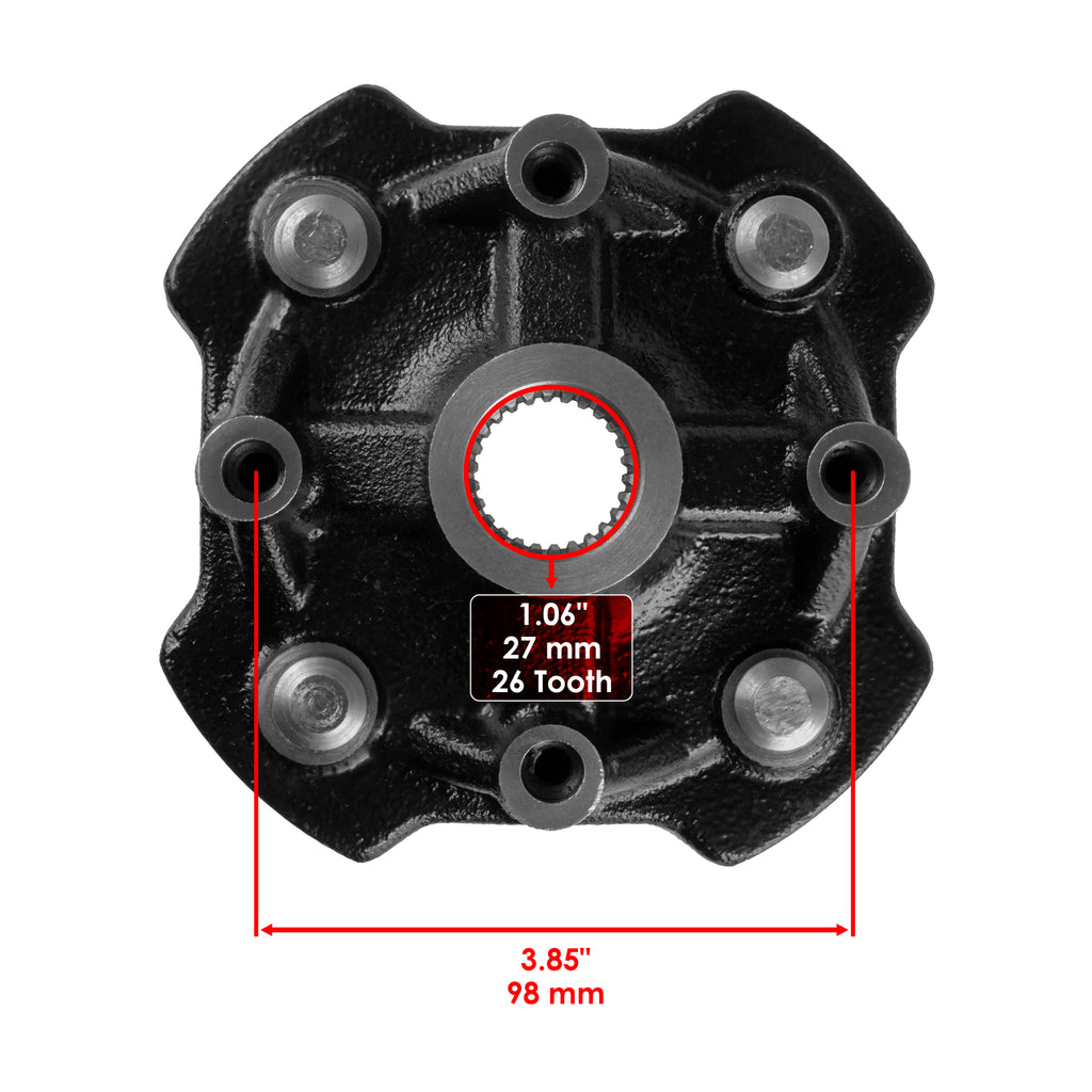 Wheel Hub Front Left Replacement for Honda Rancher 420 TRX420TM1 (2014–2015)