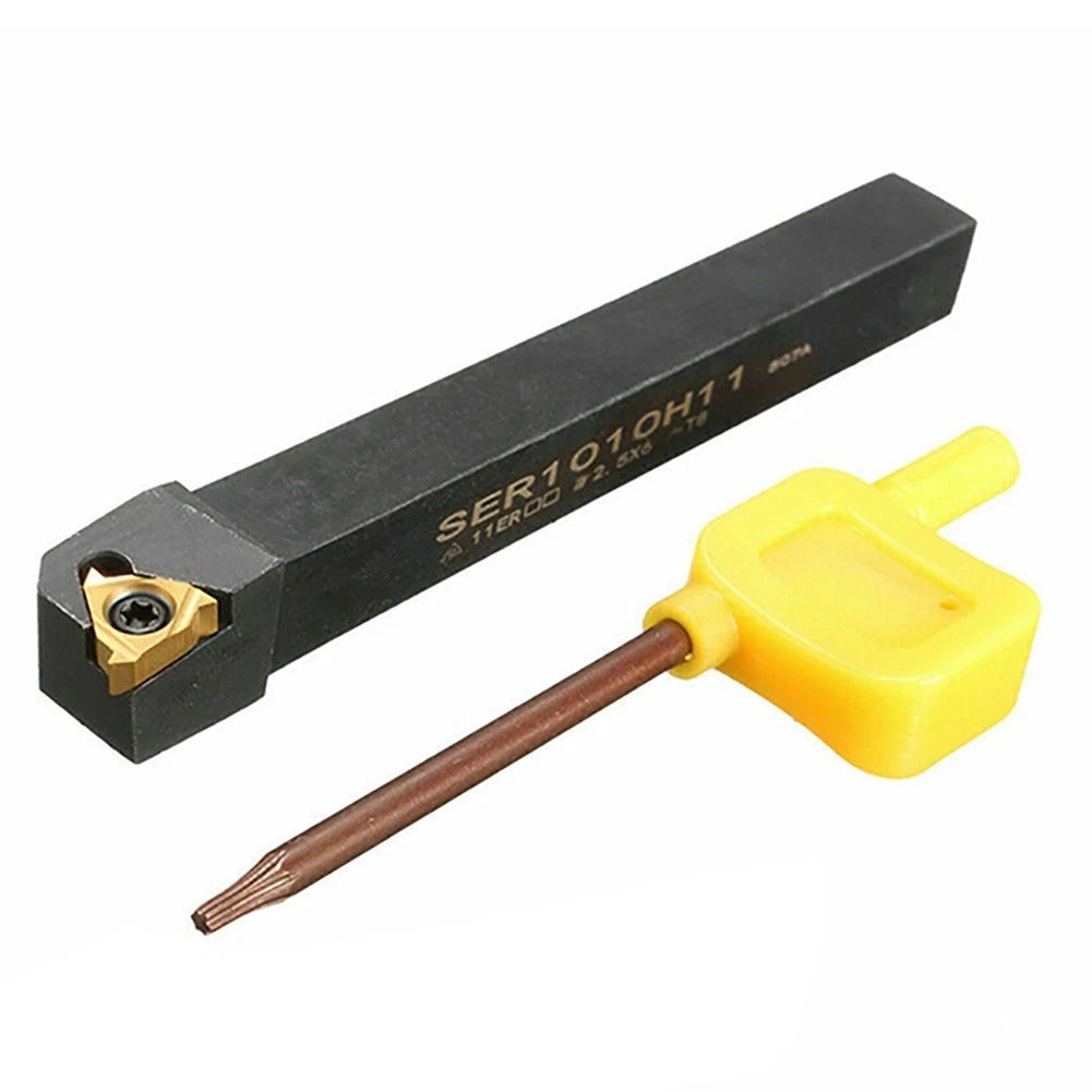 Lathe CNC Cutting Tool Holder + 10Pcs 11ER A60 Inserts for CNC Machines