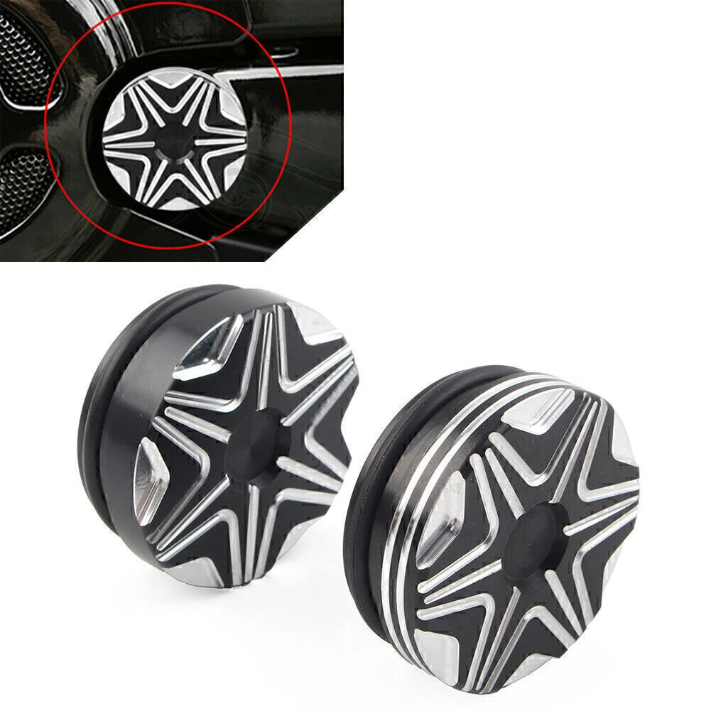 2X CNC Swingarm Pivot Bolt Covers for Harley V-Rod (2006–2017) VRSCF VRSCAW