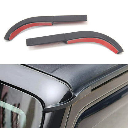 2pcs Water Rain Gutter Extension For Jeep Wrangler JK 2007-2017 2016 ABS Plastic
