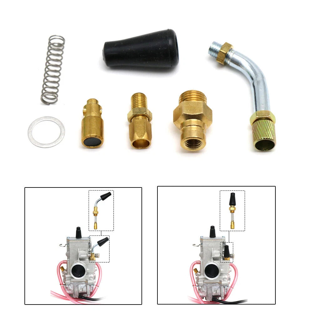 Carburetor Cable Choke Starter Plunger Kit for Mikuni TM/VM MK-413 (Fits 1970–2023)