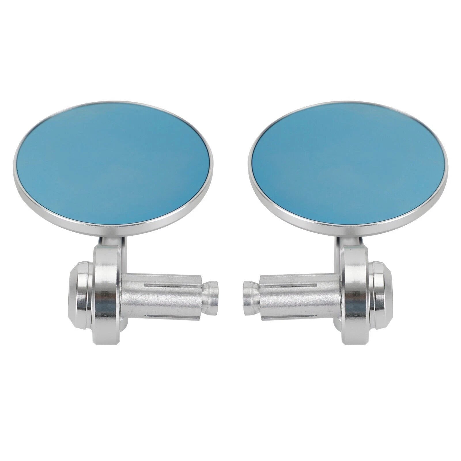 Pair Rear View Round Bar End Mirrors for Universal 7/8"-1" Handlebar