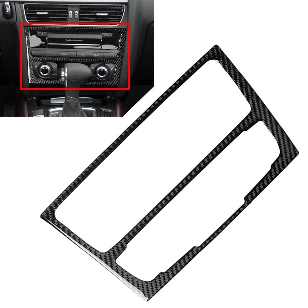 Center Console AC Audio CD Panel Frame Cover Trim for Audi A4 A5 S4 S5 (2008–2016)