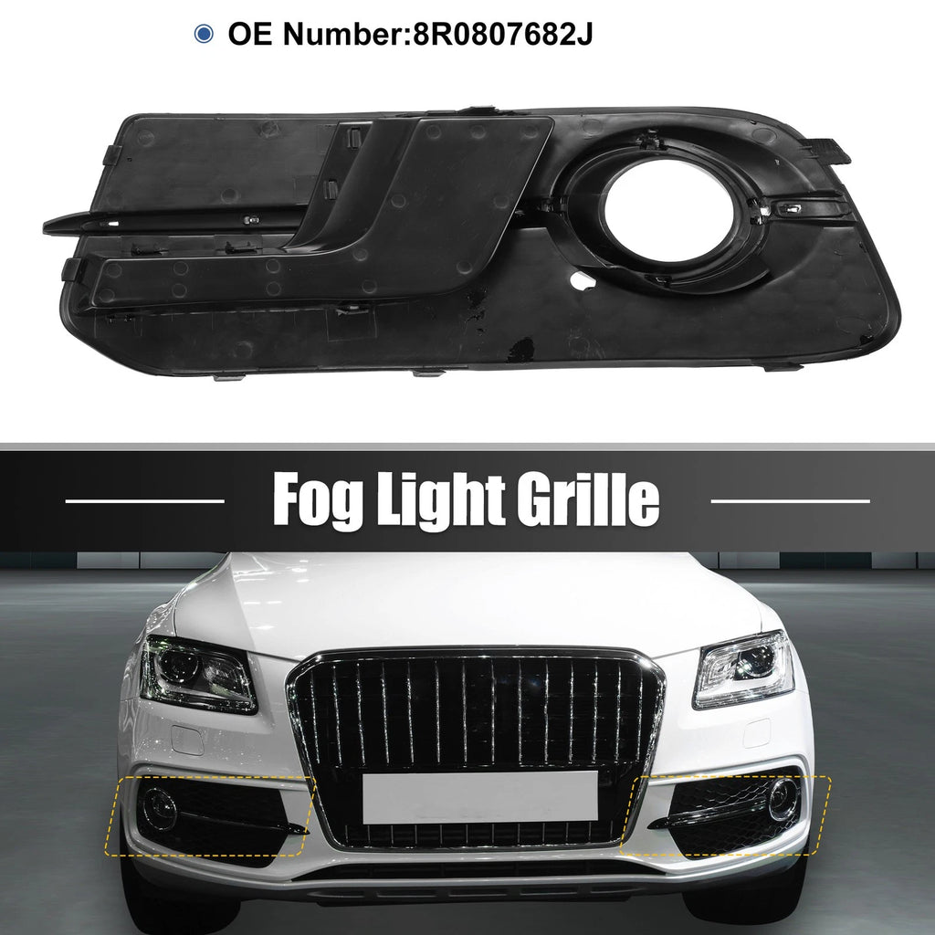 Front Right Fog Light Grille Cover Replacement for Audi Q5 SQ5 (2013–2017)