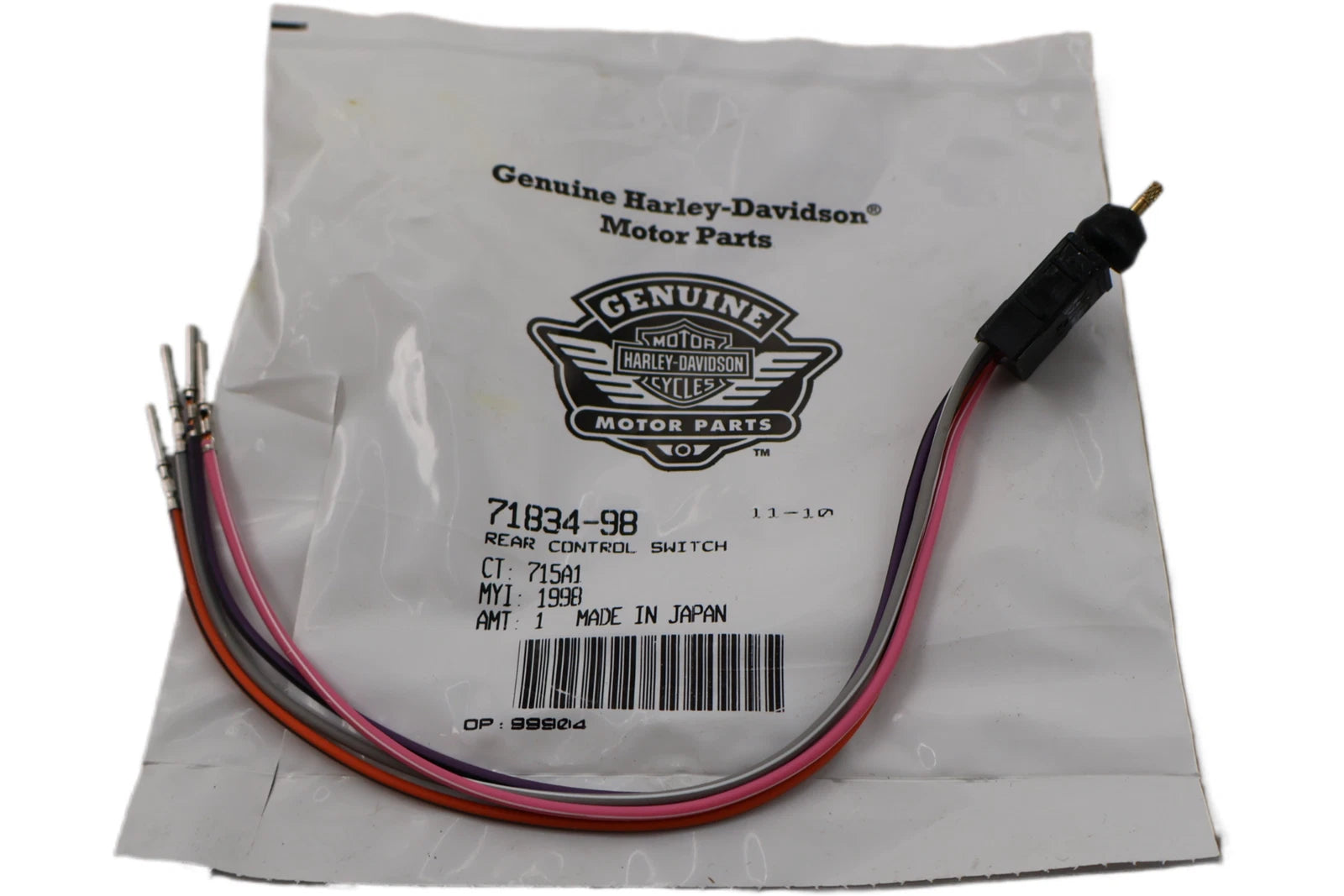 OEM Rear Volume Switch Control for Harley-Davidson Touring (1998–2013) 71834-98