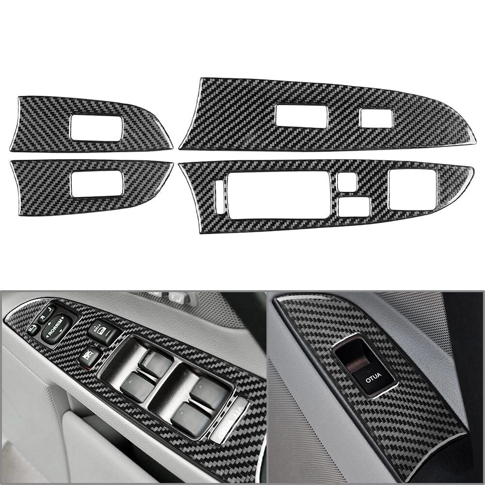 Inner Window Lift Switch Panel Cover Trim for Lexus IS250 IS350 (2006–2013) Black