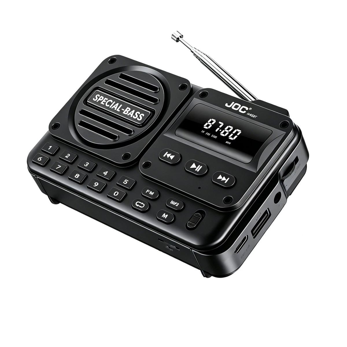 Bluetooth Speaker FM Radio MP3 Player with USB TF Card and LED