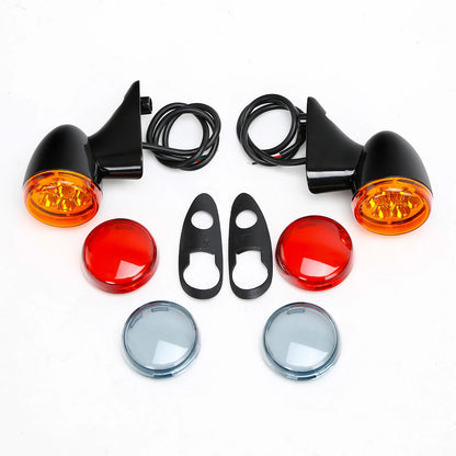 Front LED Turn Signals Light with Bracket for Harley Road Glide (2015–2023)