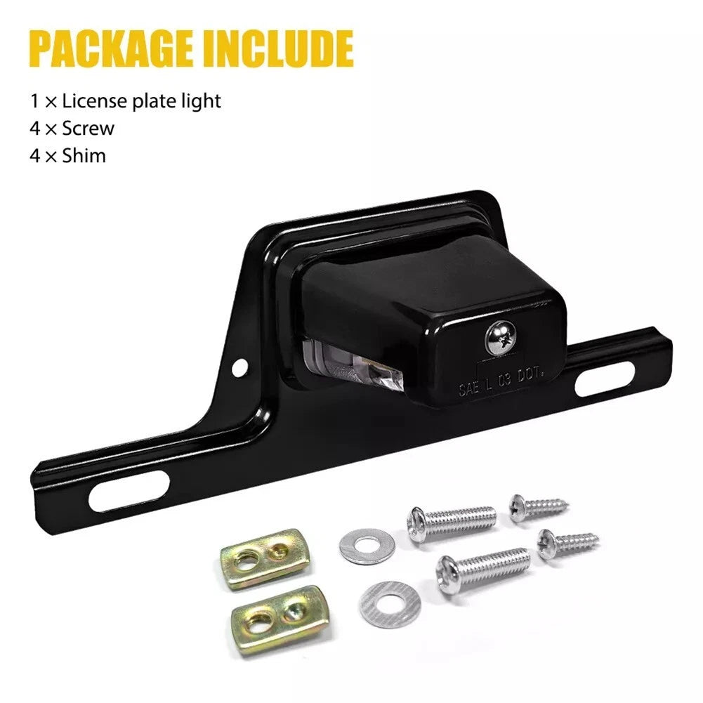 LED License Plate Tail Light for Vehicles (Tough Metal ABS Construction)