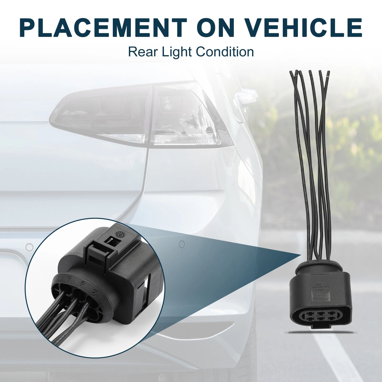 Rear Light Wiring Harness Plug Replacement for Audi TT Mk 2 (2006–2012)