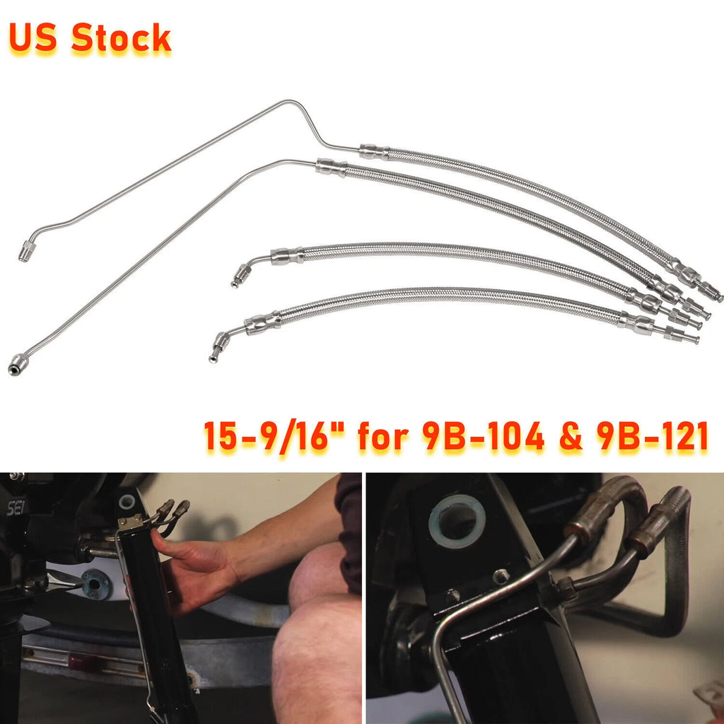 Trim Cylinder Full Hose Kit for Mercruiser SEI Bravo (32-99904Q, 32-864589, 864588)