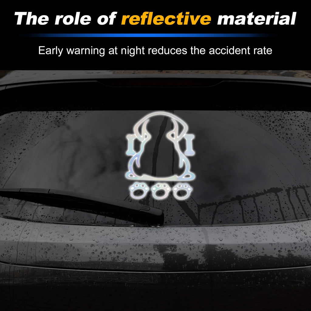 Reflective Bumper Decal for Car (Colorful Laser Square)