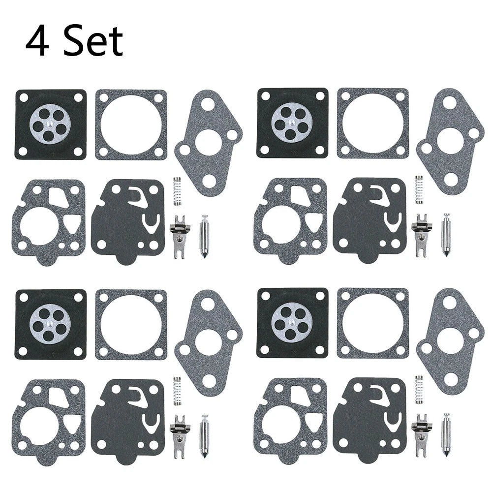 Set of 4 Carburetor Repair Kits for Kawasaki TD24 TD25 TD33 TD40 TG20 TG24 TG25 TG33