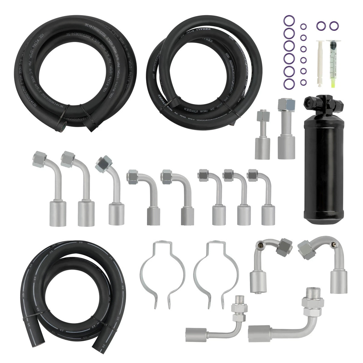 A/C Hose Kit with Fittings for Universal Vehicles (134a)