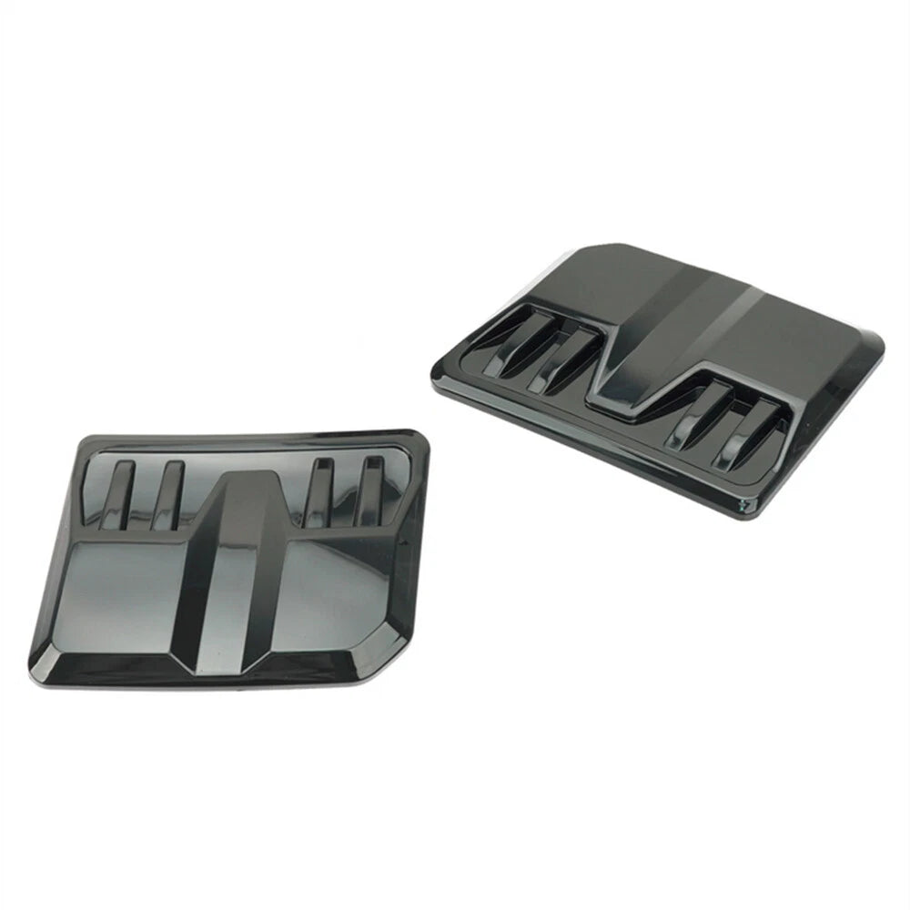 2X Glossy Black Hood Vent Scoop Cover for
