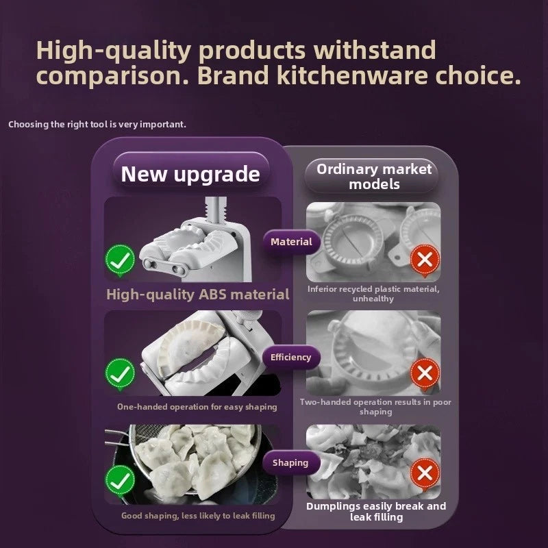 Dumpling Maker for Home Use - Automatic Press Tool for Wrappers