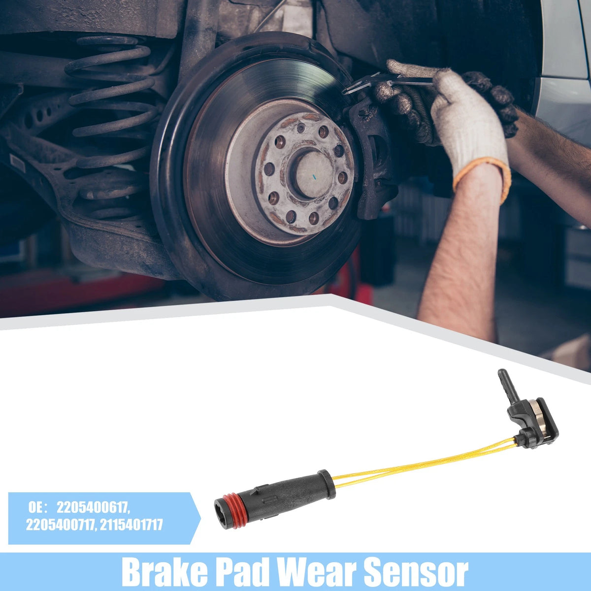 4 Pack Brake Pad Sensor Front Rear for Mercedes-Benz C230 (2005–2011)