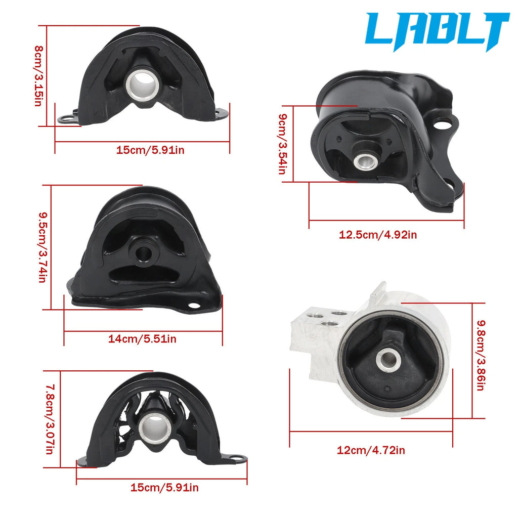 5PCS Engine Motor & Trans Mounts for Acura Integra (1994–2001) L4 DOHC Auto