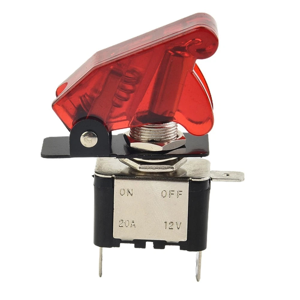 20 AMP Toggle Switch SPST On-Off with Red LED for Aircraft