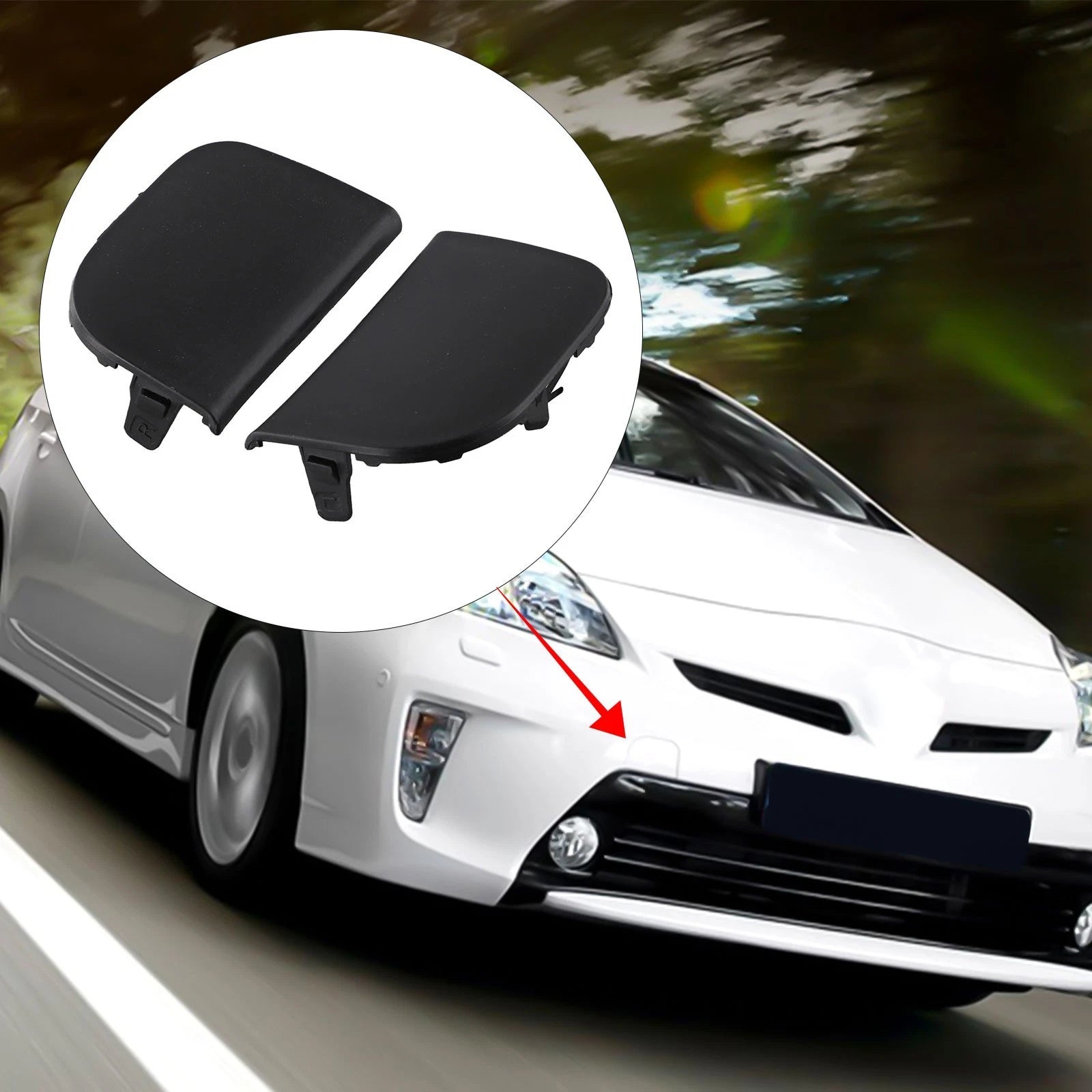 Tow Hook Eye Cap Cover for Toyota Prius (2012–2015)