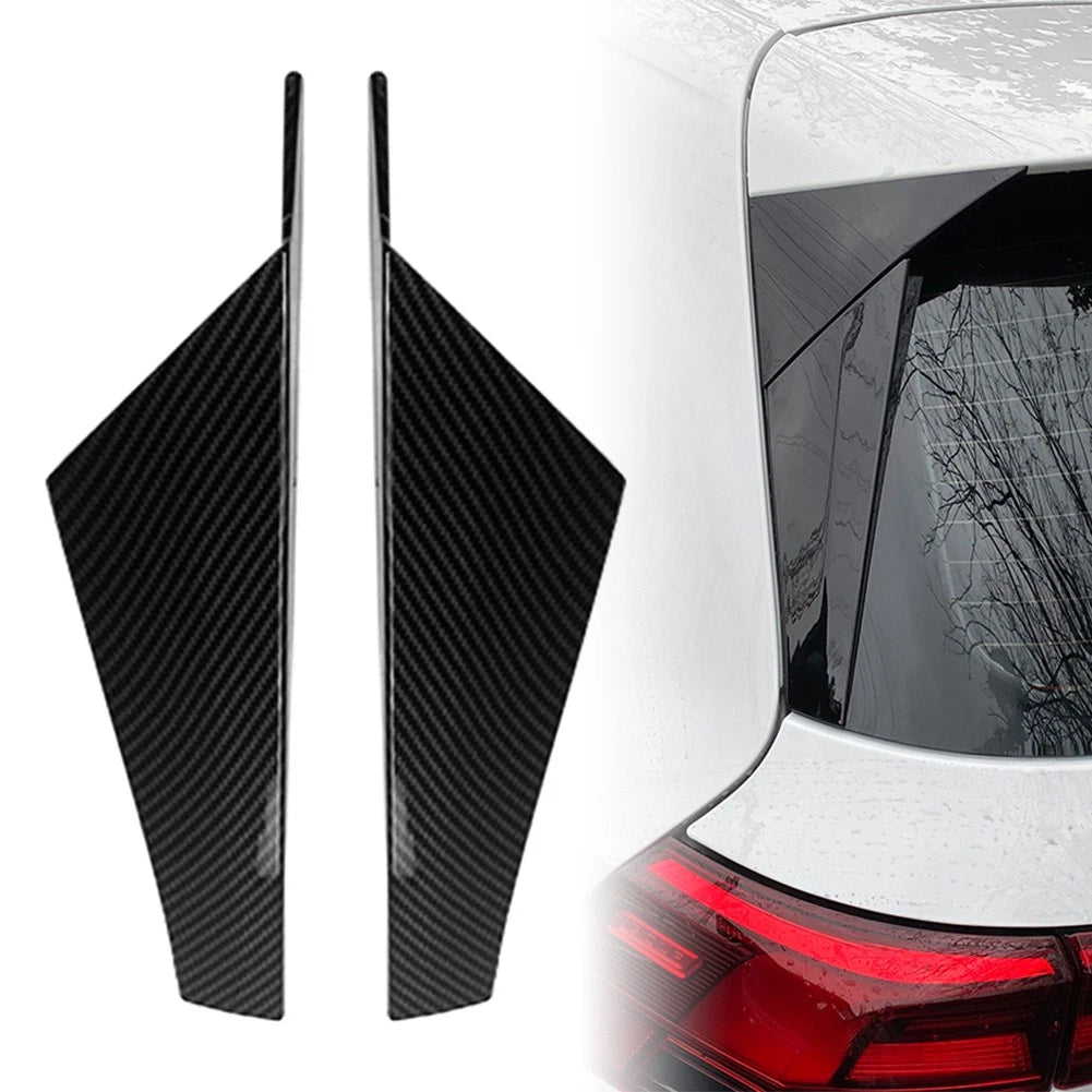 Rear Window Spoiler Side Wing Cover Trim for Volkswagen Golf 8 (2020–2023) Carbon
