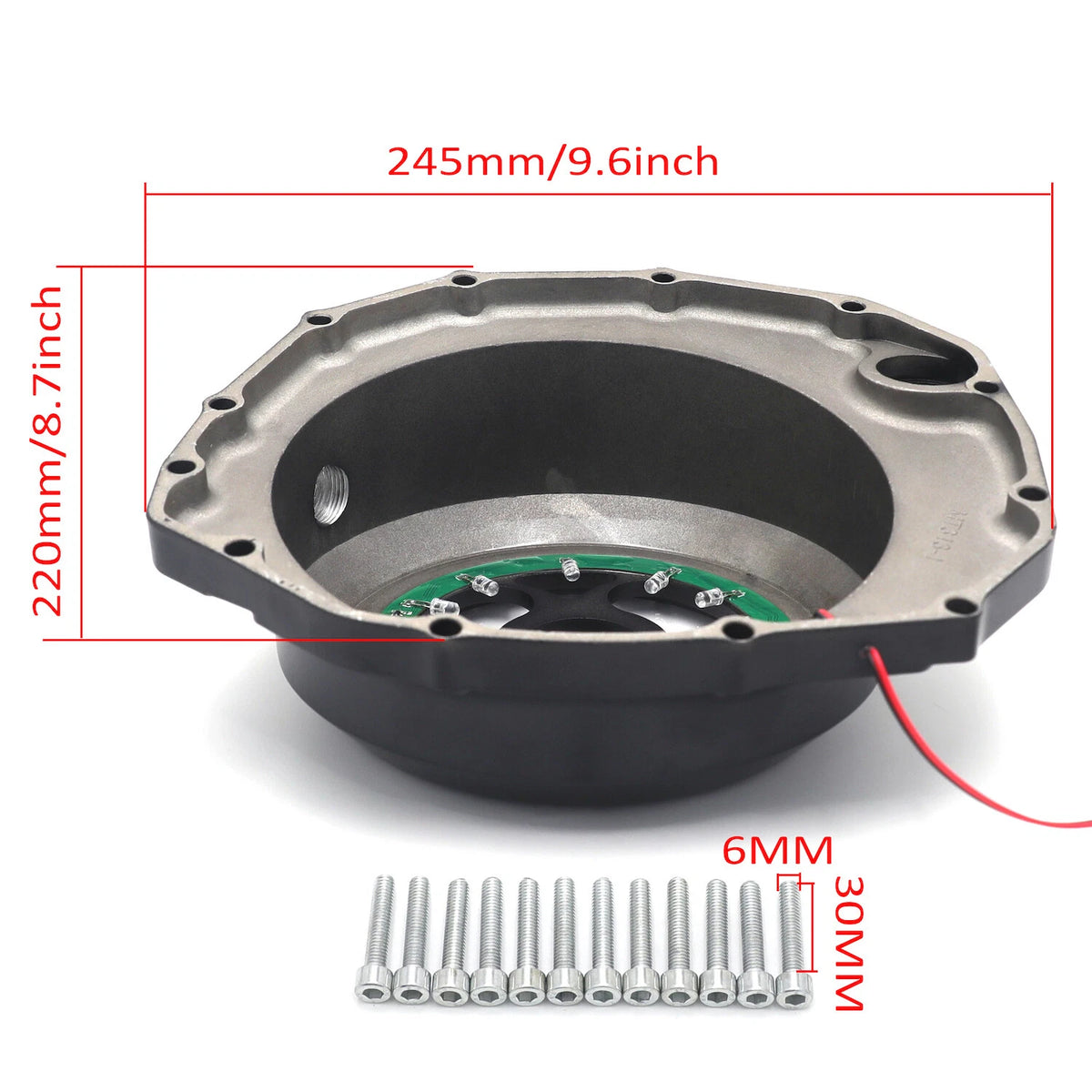 Sequential LED Engine Clutch Cover for Suzuki GSXR1300 Hayabusa (1999–2020)