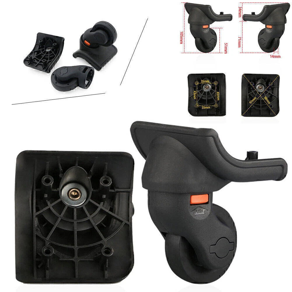 Black Replacement Luggage Wheel for GZ (360 Swivel)