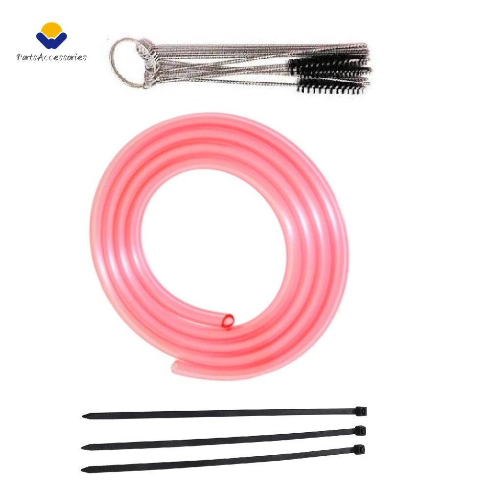 Dirt Bike Carburetor Pink Vent Hose Kit for Keihin MX 250 450 (8.5’)