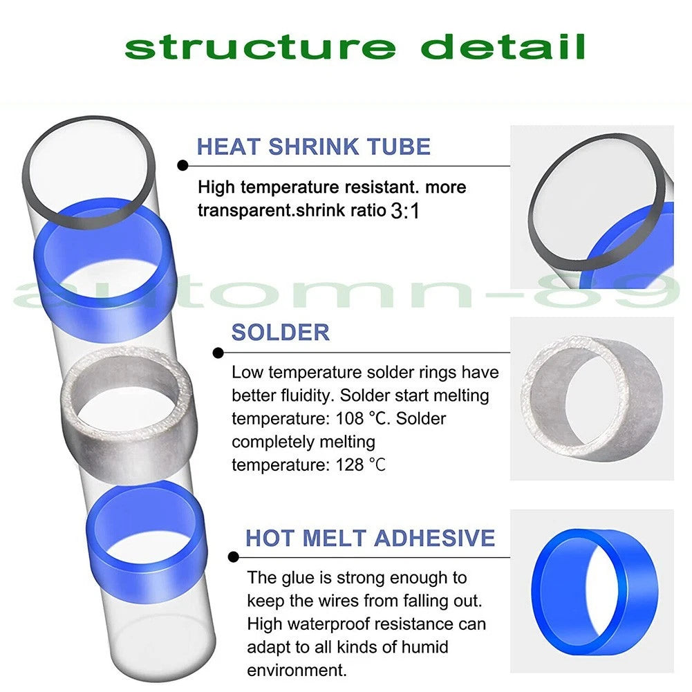 Heat Shrink Wire Connectors Installation Kit for Automotive