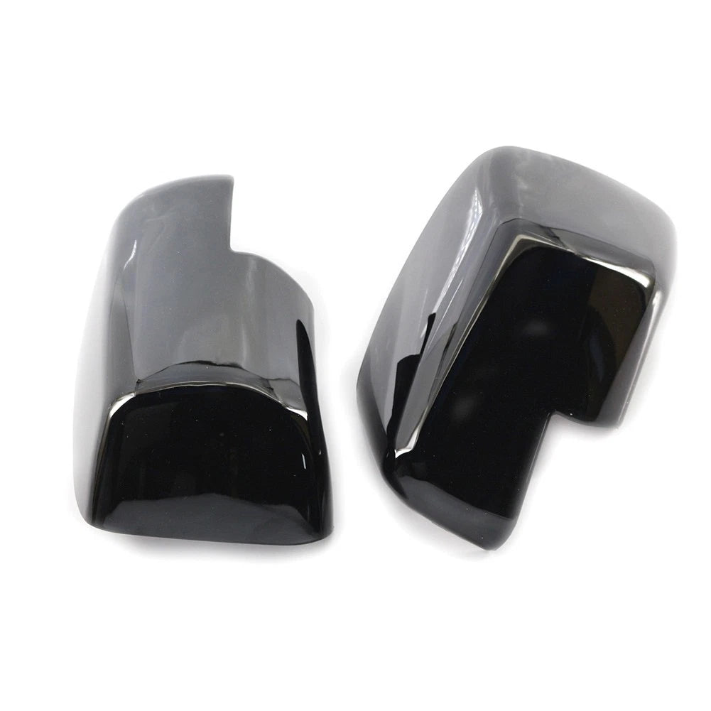 Gloss Black Rearview Mirror Cover Caps for Land Rover Discovery 3, Freelander 2