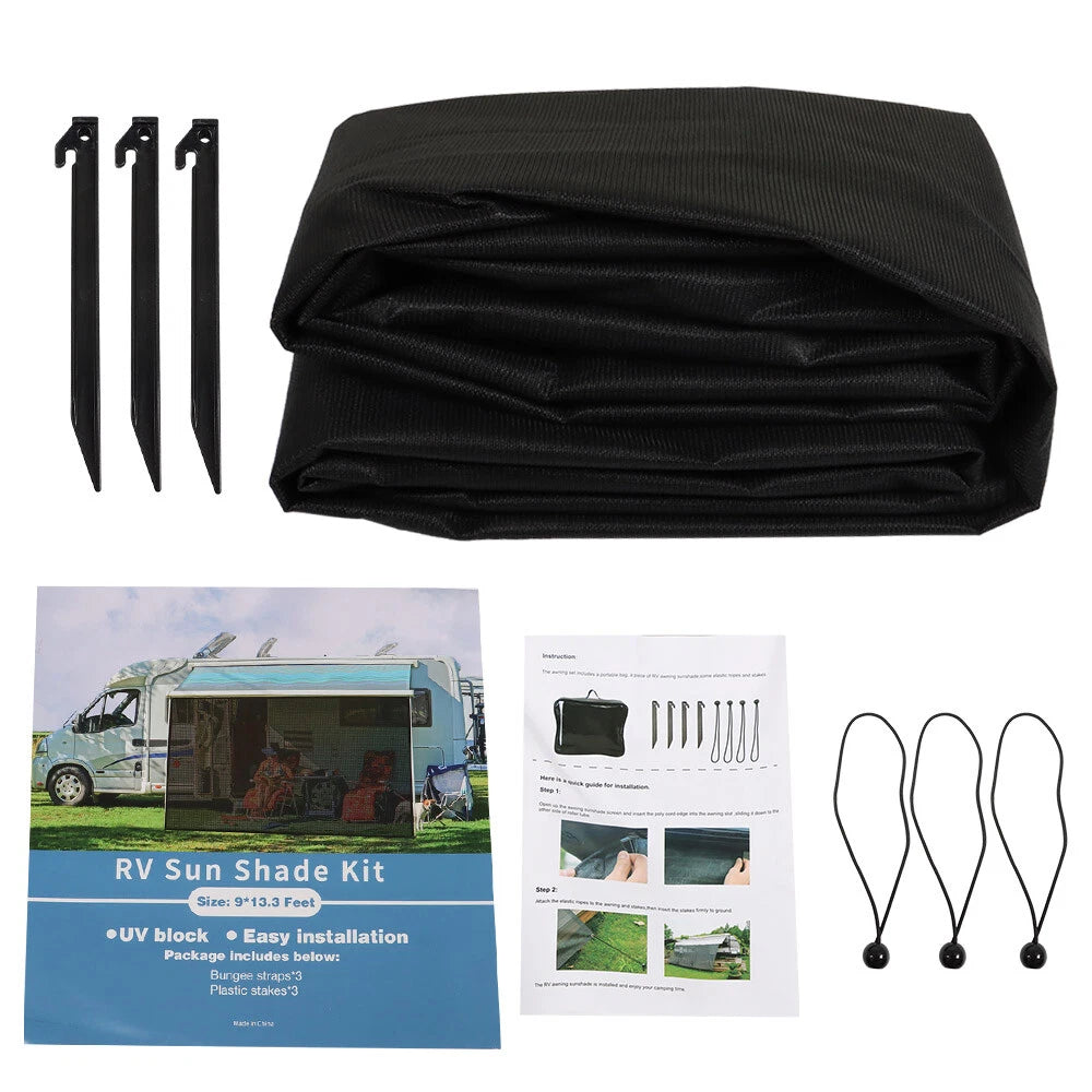 Sun Shade Kit for RV Awning (Camping Trailer)