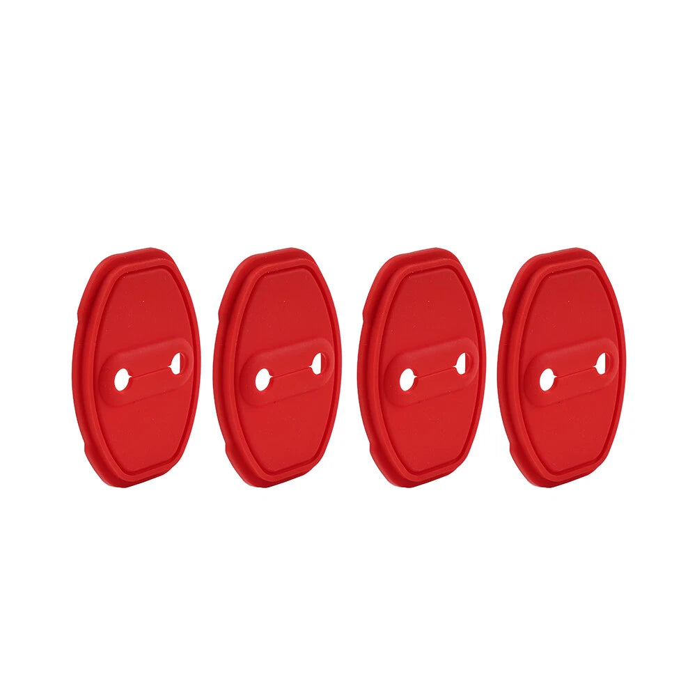 Door Lock Protective Cover For Audi A3 A4 TT S3 S4 For VW Golf Passat Tiguan Red