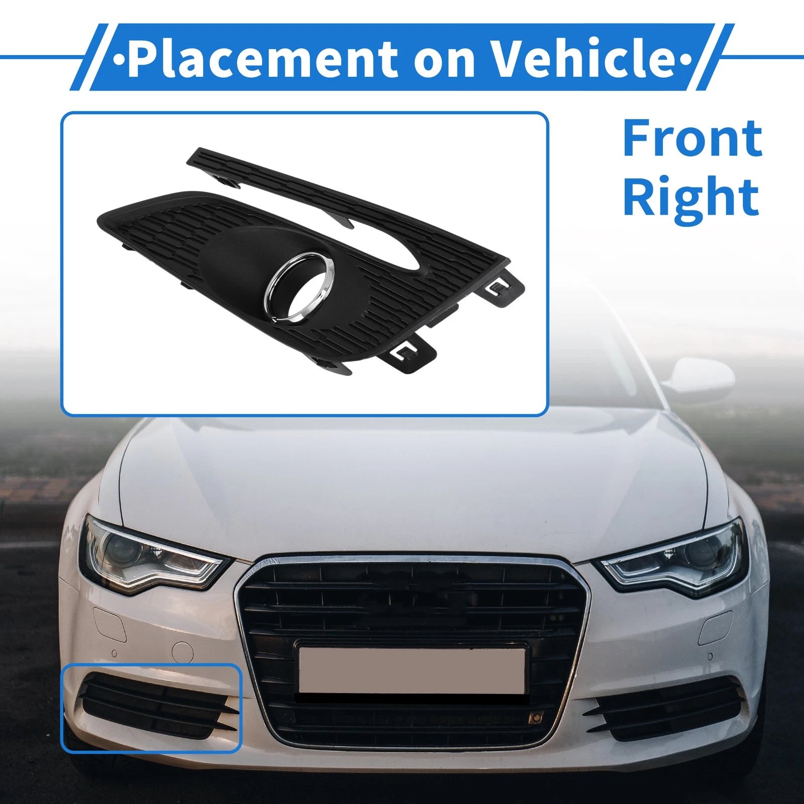 Front Right Fog Light Grill Replacement for Chevrolet Cruze (2017–2018)