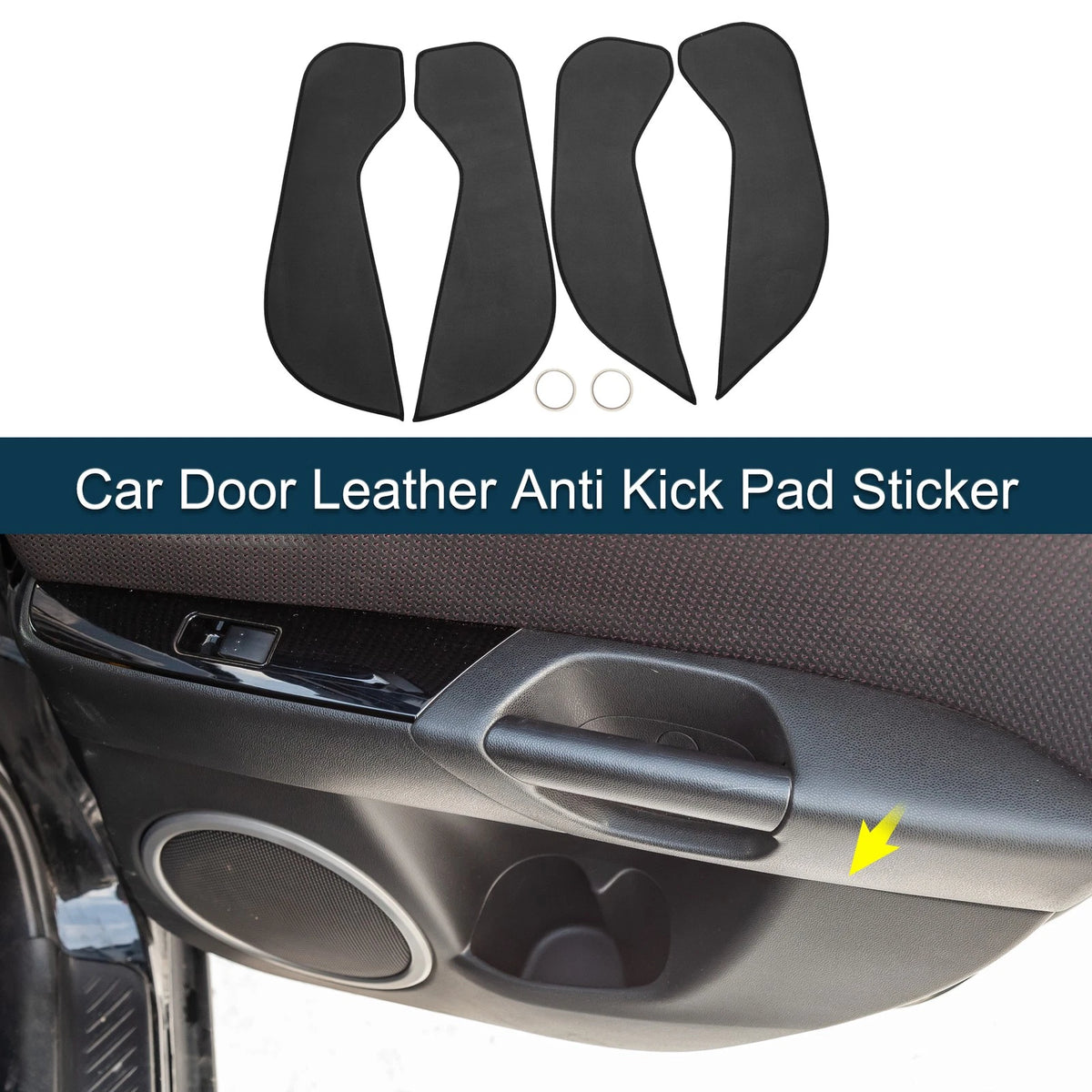 Car Door Leather Anti Kick Pad Sticker for BMW X1 (2016–2016)